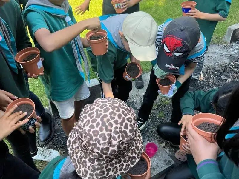 Young members at scouts